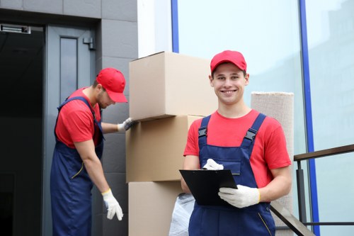 Removal van service helping with a local Croydon house move