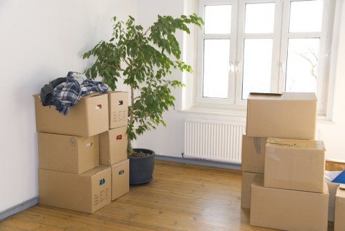 Removals van ready for a local move in Croydon
