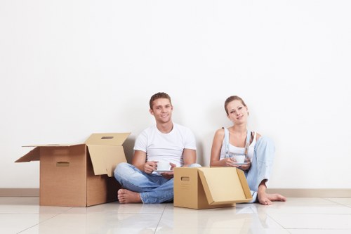 Transparent man with a van Croydon rates for local moves and deliveries