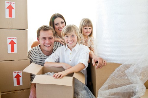 Loading office items for relocation in Croydon