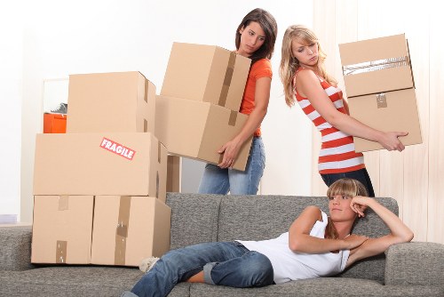 Commercial removals van for an office move in Croydon