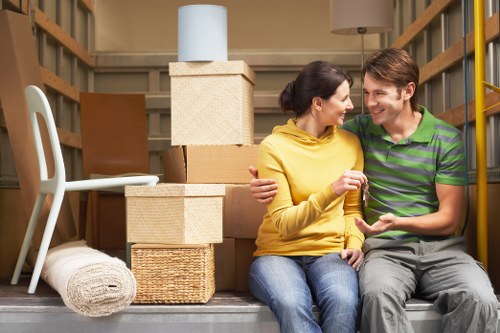 Careful box labelling and organisation during a Croydon move