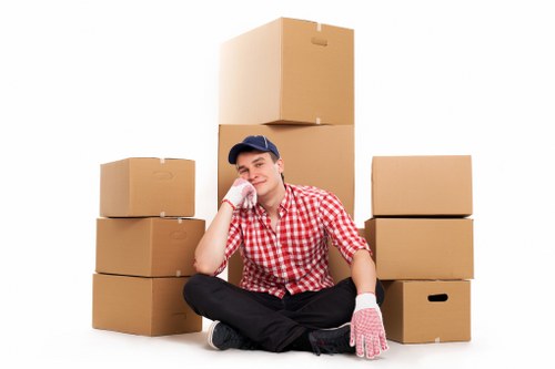 Team coordinating a commercial relocation in Croydon
